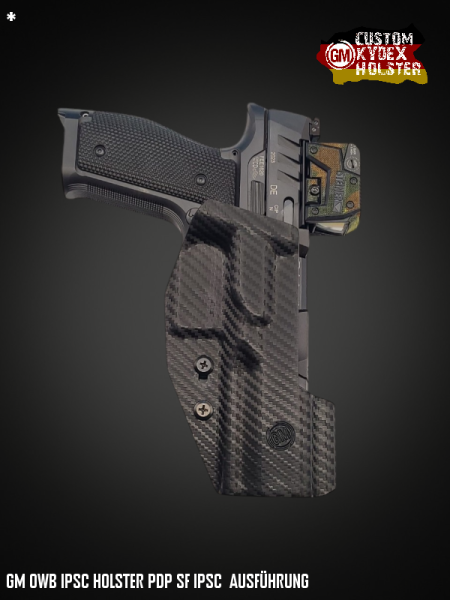 GM OWB Custom Kydex Holster Multi Mount IPSC Walther PDP Steel Frame